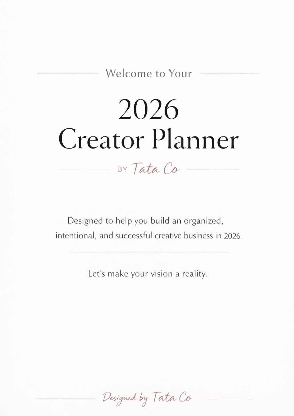 Creator Planner