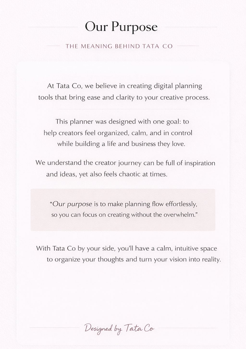 Creator Planner