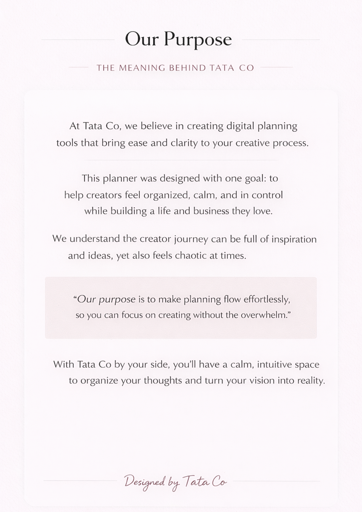 Creator Planner
