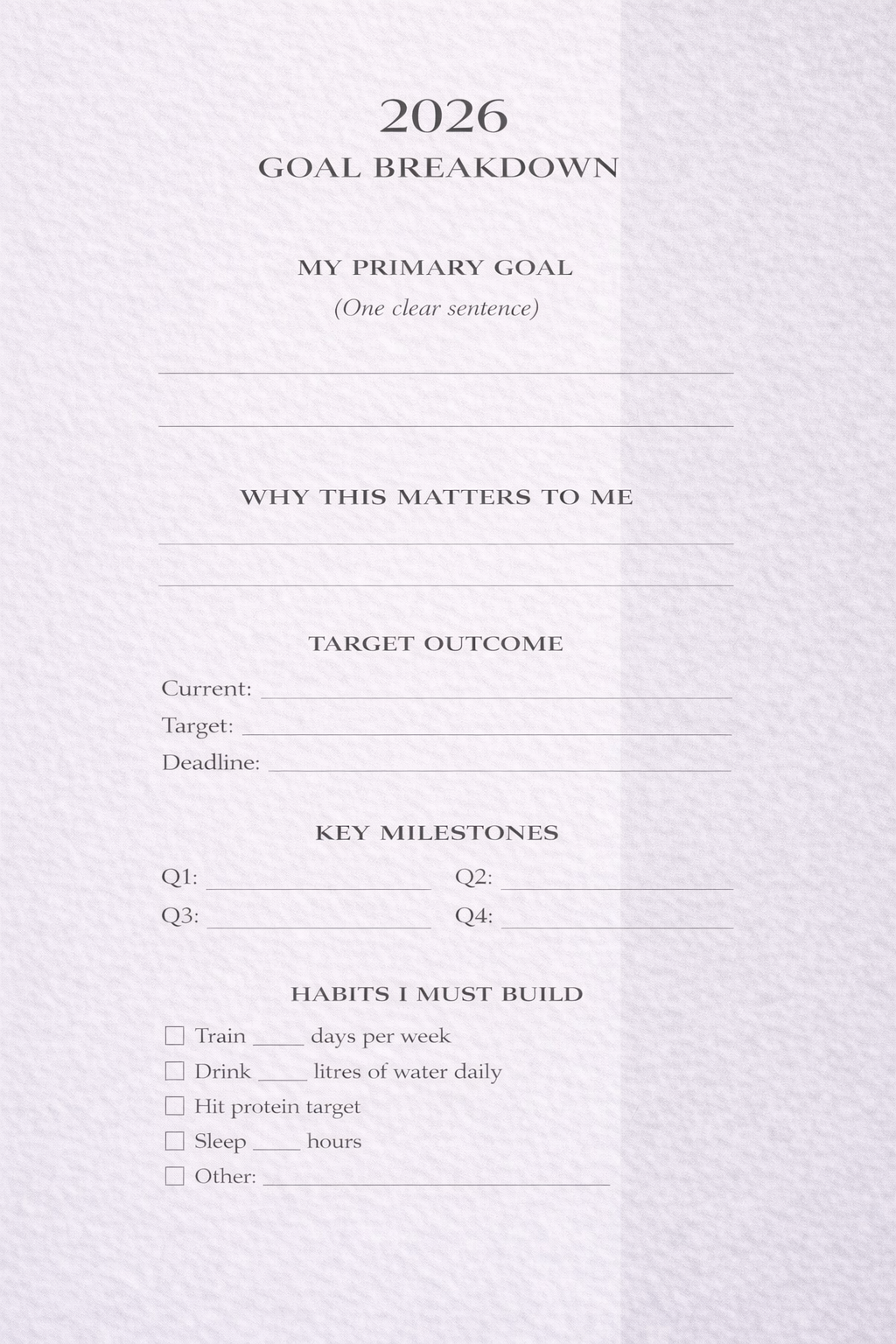 His Gym Planner